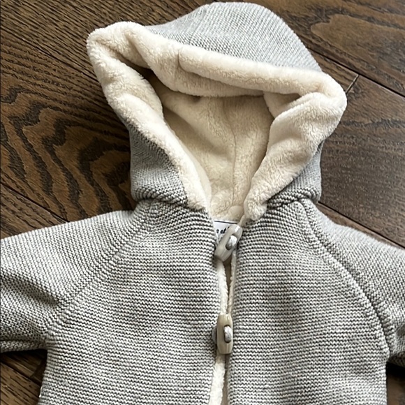 Tartine et Chocolat Plush Baby Jacket sweater knit gray 18 months baby unisex - Picture 10 of 16
